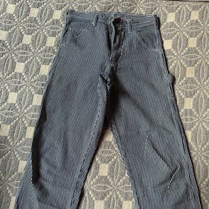 Stan Ray Pin Stripe Trousers - Front General NYC